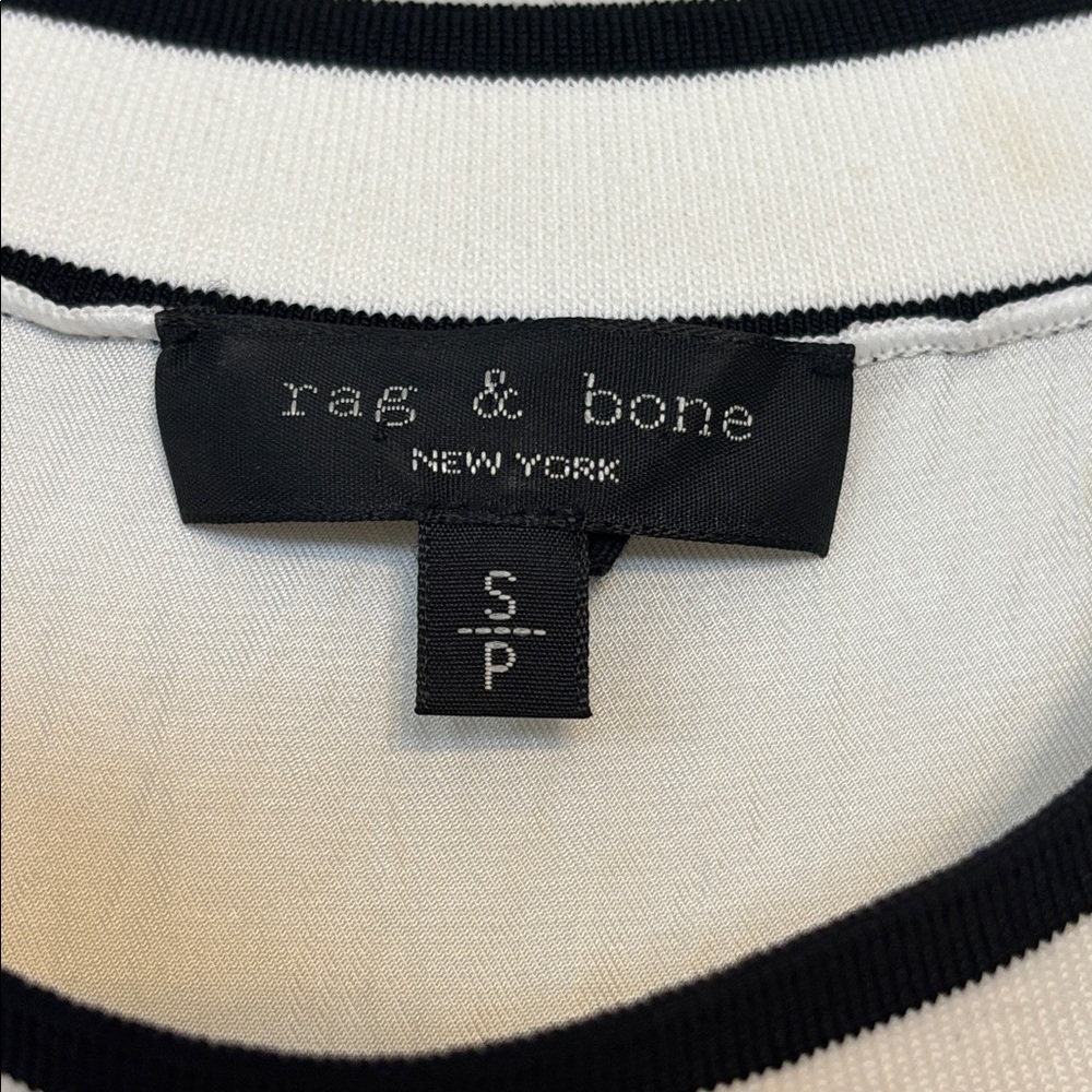 rag & bone Sleeveless tank top with knit crewneck and side slits S - Picture 3 of 8